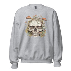 Skull With Mushrooms Unisex Sweatshirt
