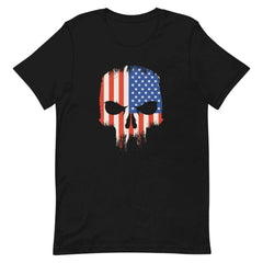 USA Skull Flag Unisex T-shirt