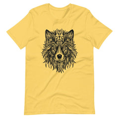 Ornate Wolf Tribal Art Unisex T-shirt
