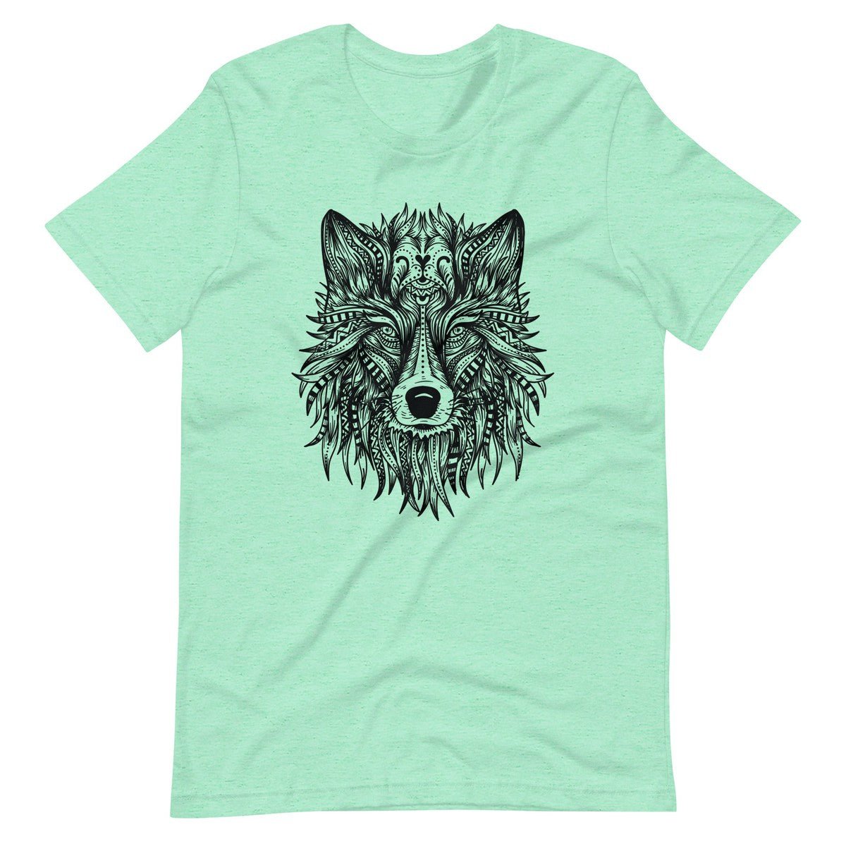 Ornate Wolf Tribal Art Unisex T-shirt