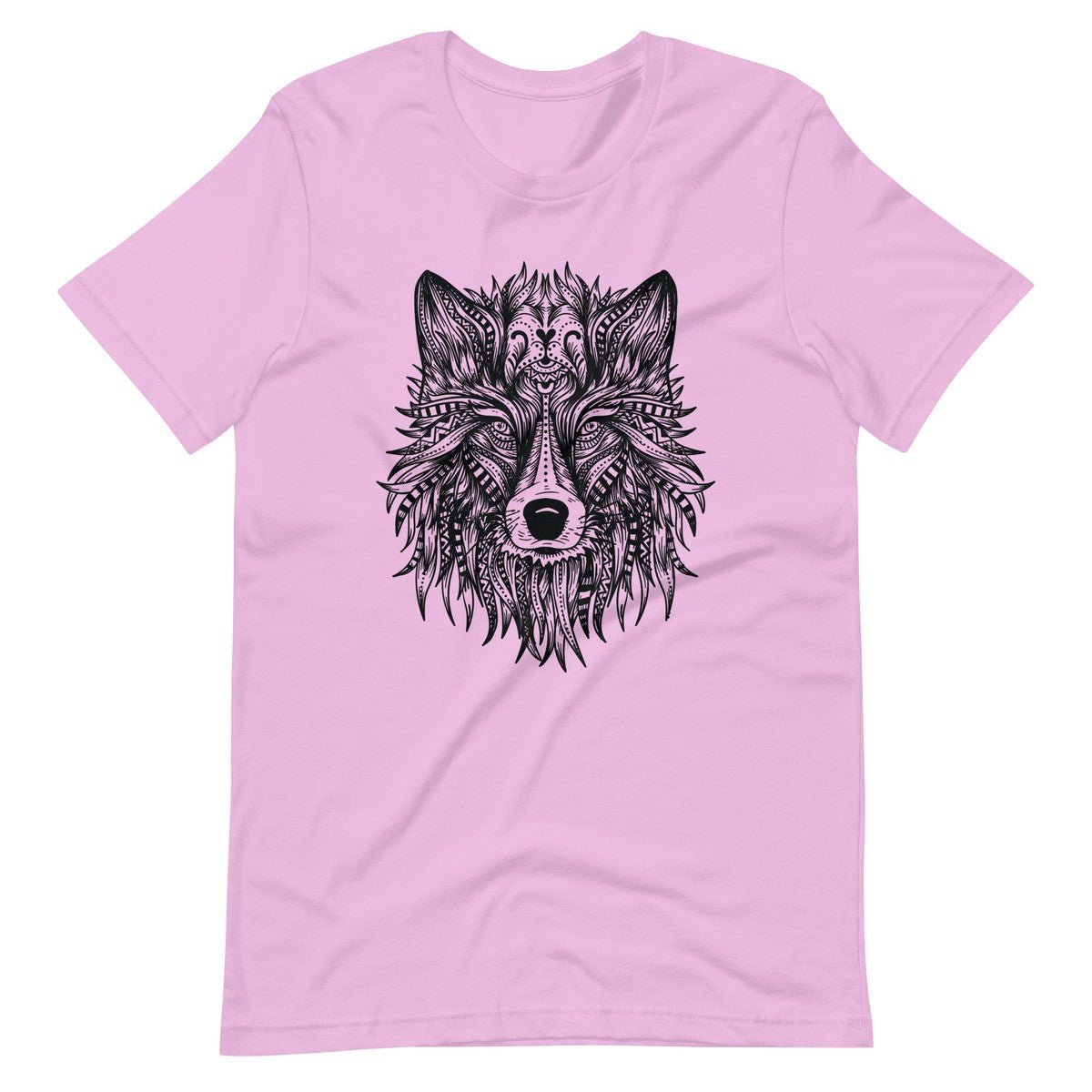 Ornate Wolf Tribal Art Unisex T-shirt