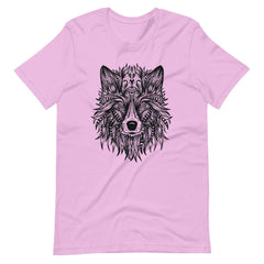 Ornate Wolf Tribal Art Unisex T-shirt