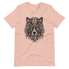 Ornate Wolf Tribal Art Unisex T-shirt