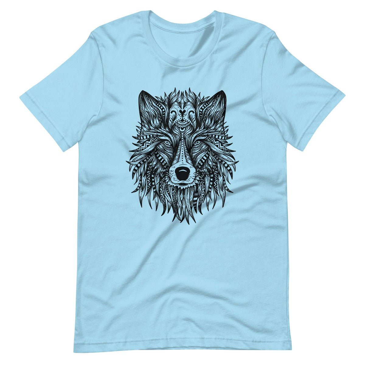 Ornate Wolf Tribal Art Unisex T-shirt