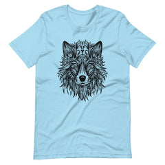 Ornate Wolf Tribal Art Unisex T-shirt