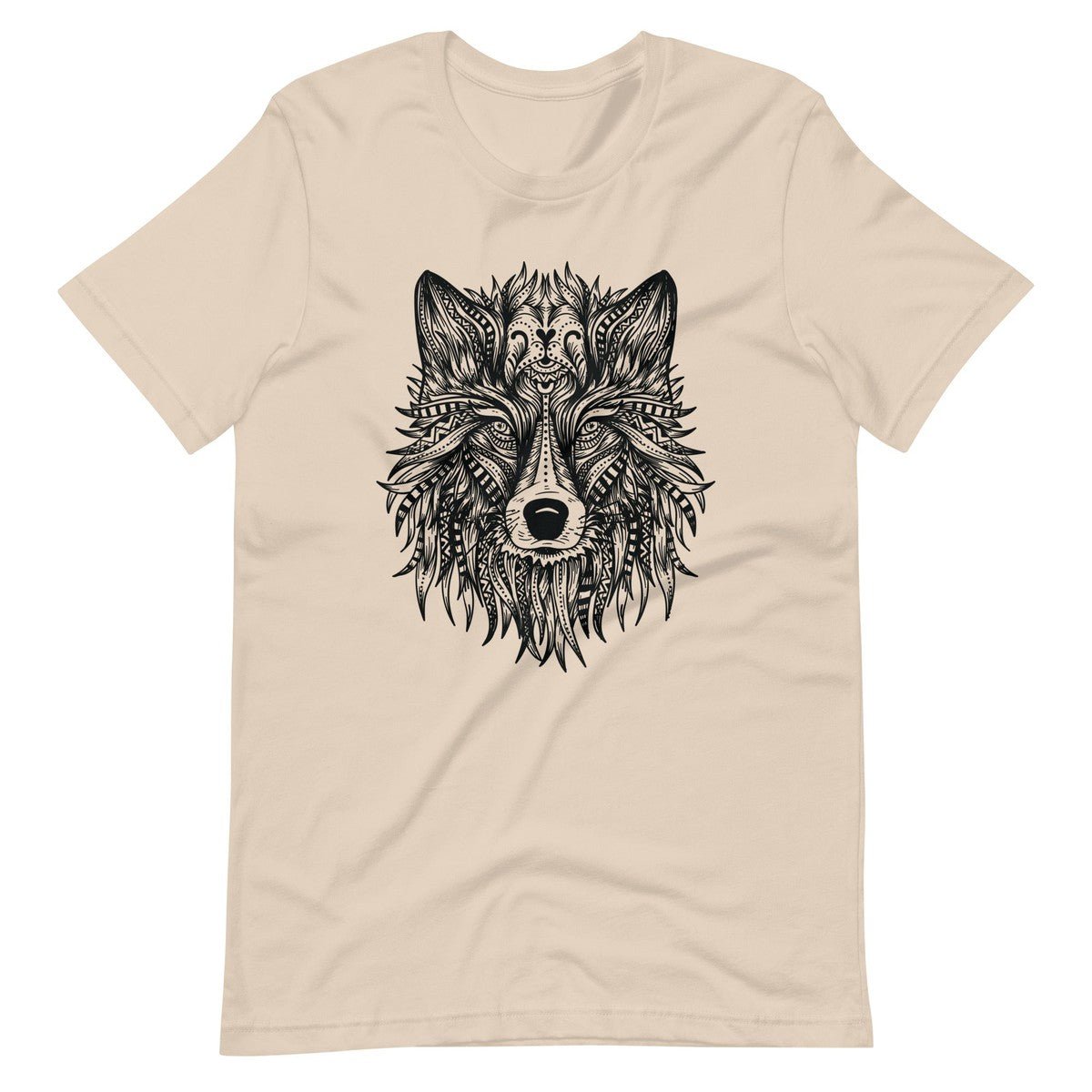 Ornate Wolf Tribal Art Unisex T-shirt