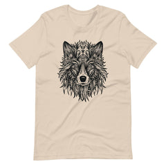 Ornate Wolf Tribal Art Unisex T-shirt
