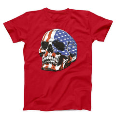 American Patriotic Skull Unisex T-shirt