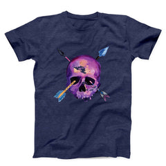 Crossed Arrows Skull Unisex T-shirt