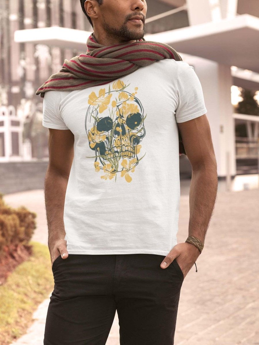 Death Skull Floral Unisex T-shirt