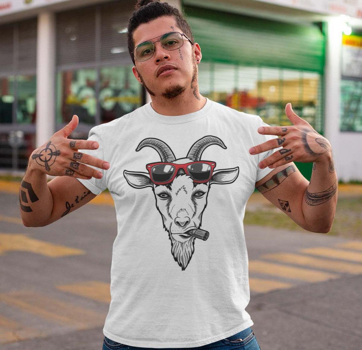 Goat With Sunglasses Unisex T-shirt