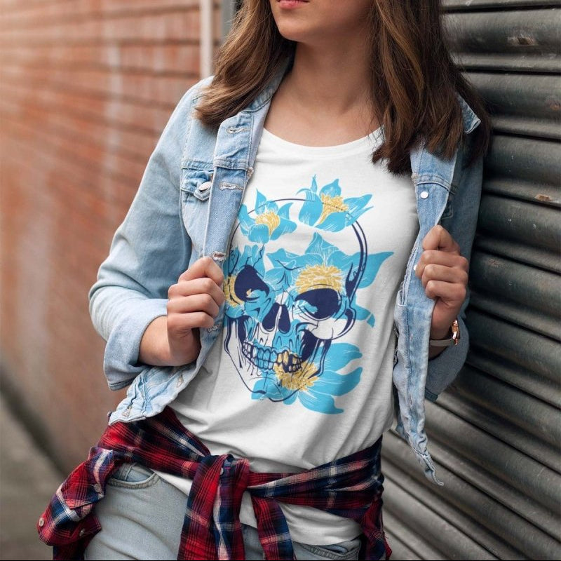 Skull Floral Unisex T-shirt