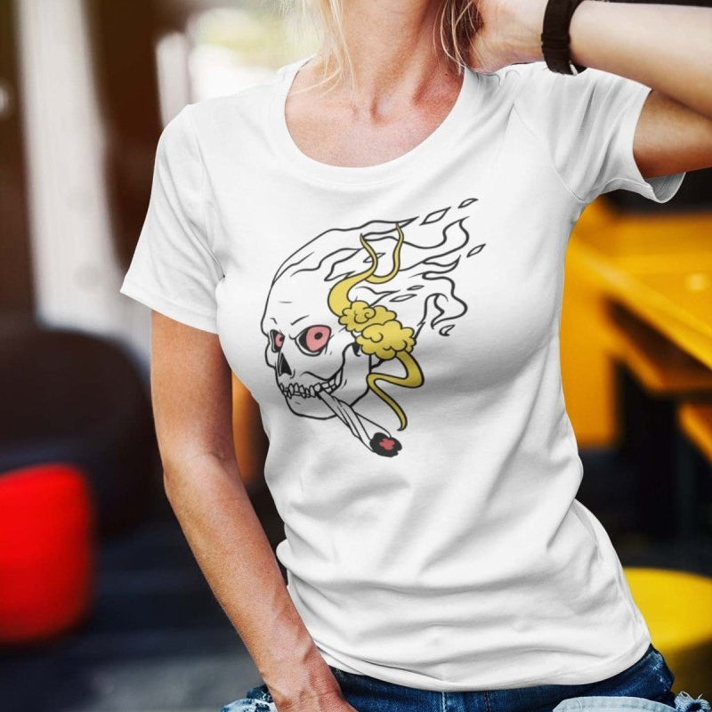 Skull Smoking Unisex T-shirt