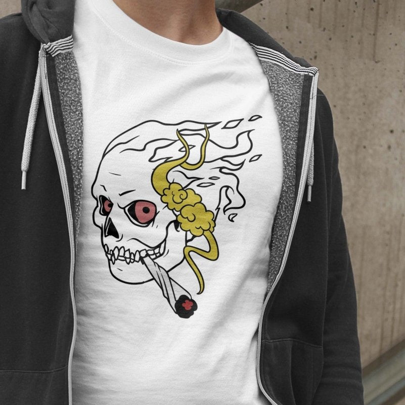 Skull Smoking Unisex T-shirt