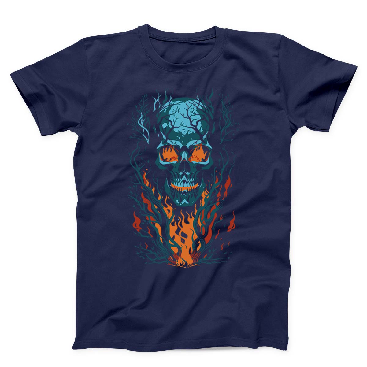Fiery Skull Unisex T-Shirt