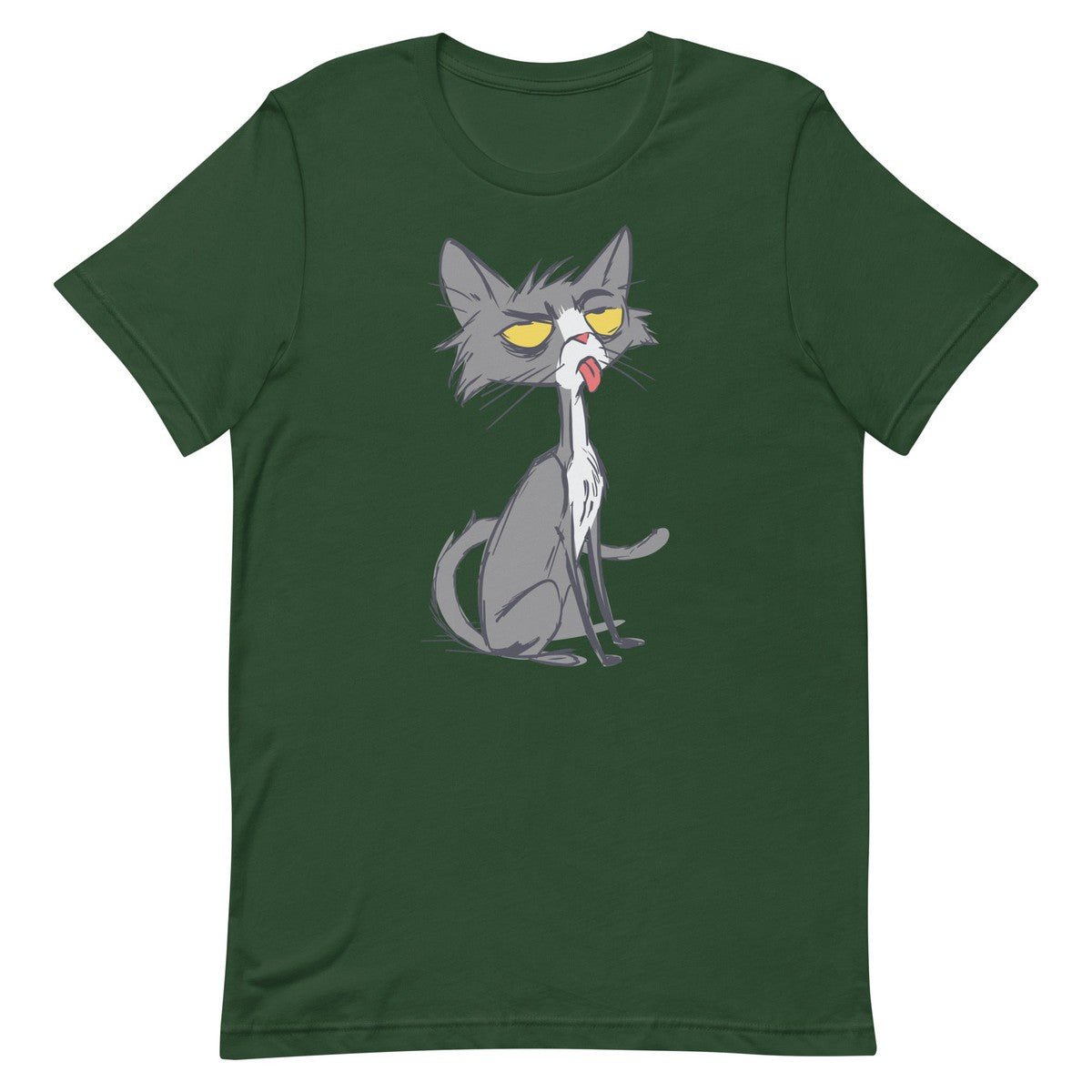 Black Cat Cartoon Unisex T-shirt