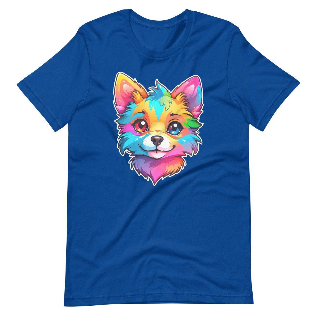Colorful Furry Dog Unisex T-shirt