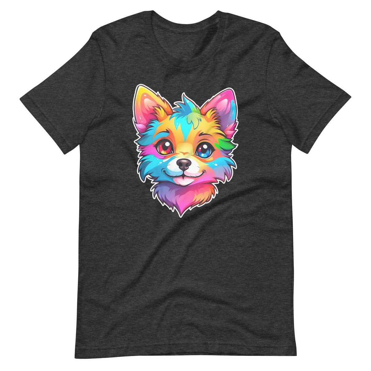 Colorful Furry Dog Unisex T-shirt