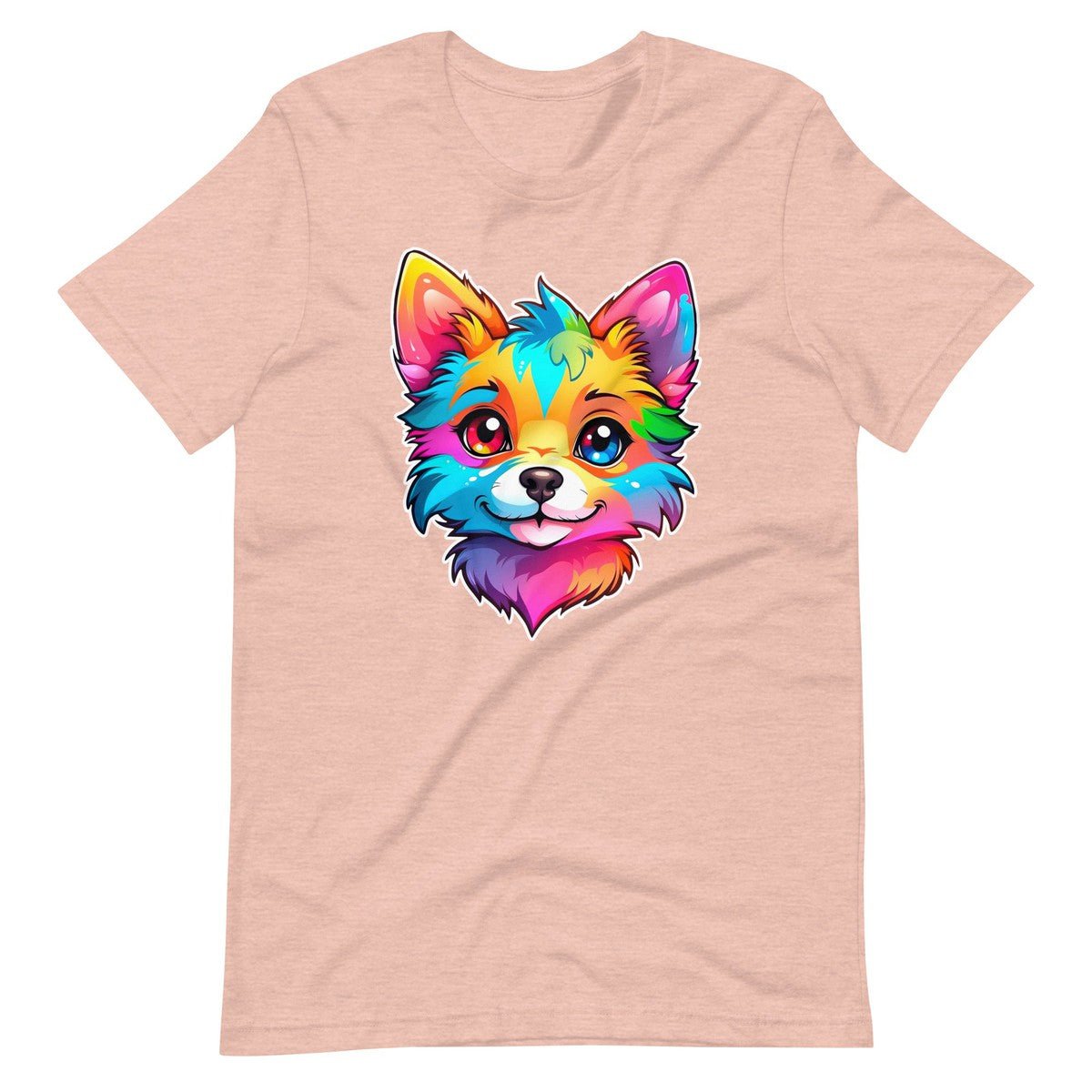 Colorful Furry Dog Unisex T-shirt