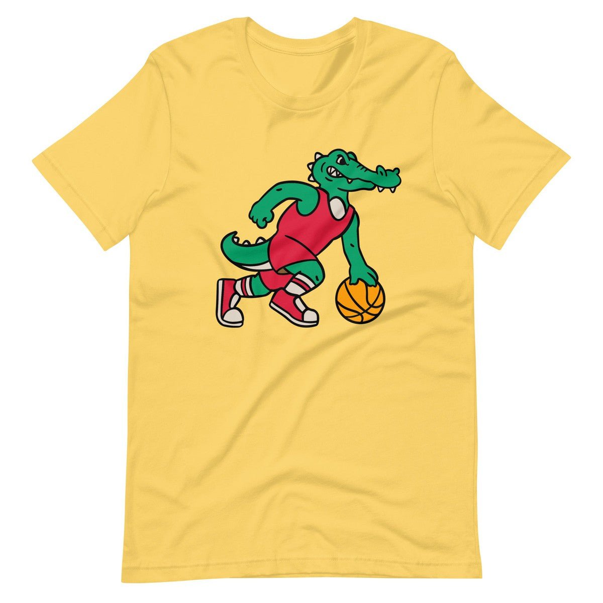 Crocodile Playing Basketball With a Ball Unisex T-shirt