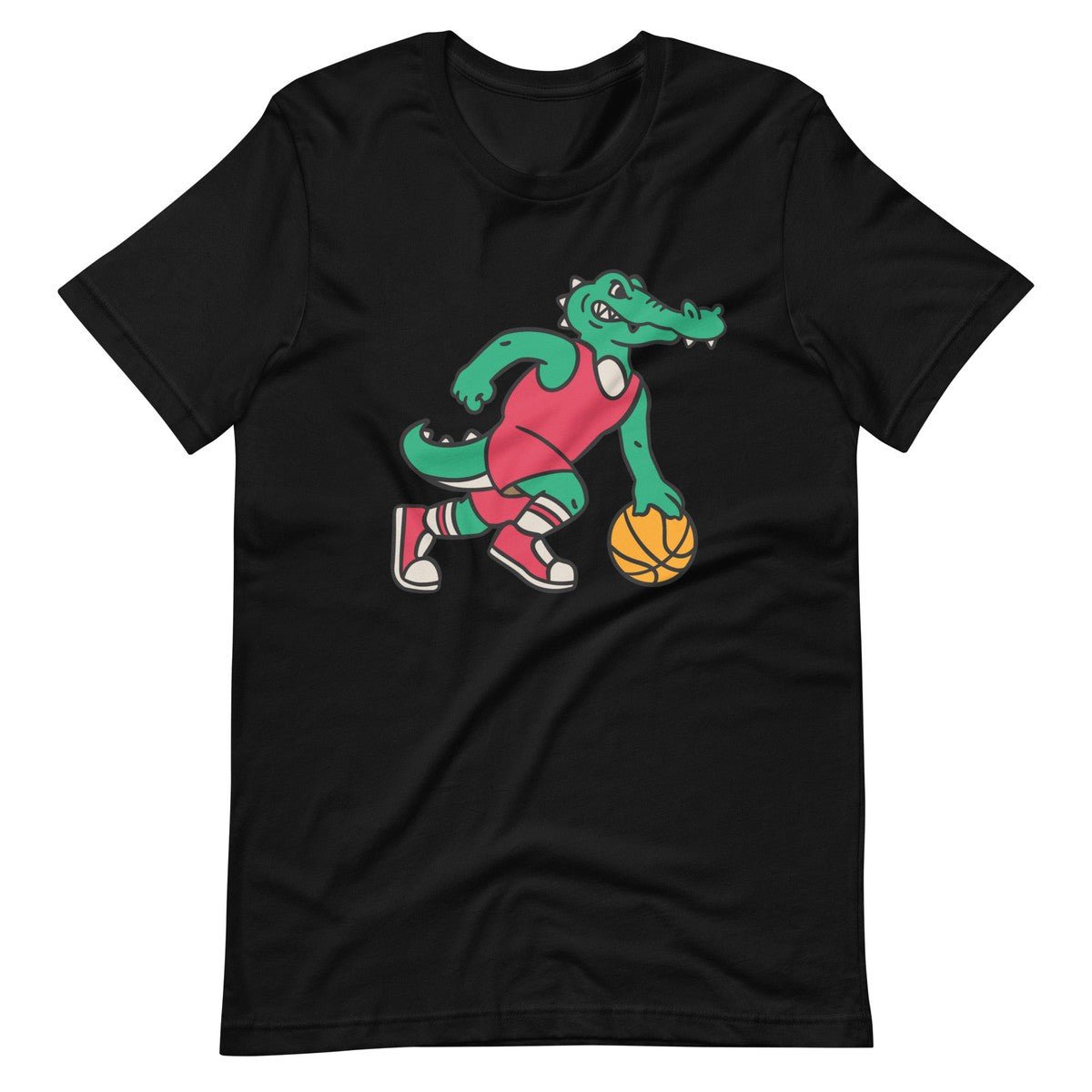 Crocodile Playing Basketball With a Ball Unisex T-shirt