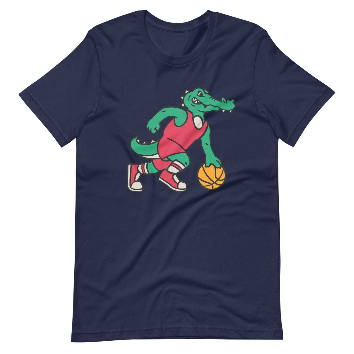 Crocodile Playing Basketball With a Ball Unisex T-shirt