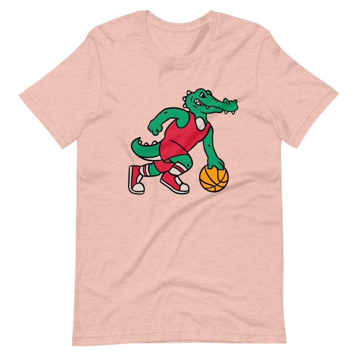 Crocodile Playing Basketball With a Ball Unisex T-shirt