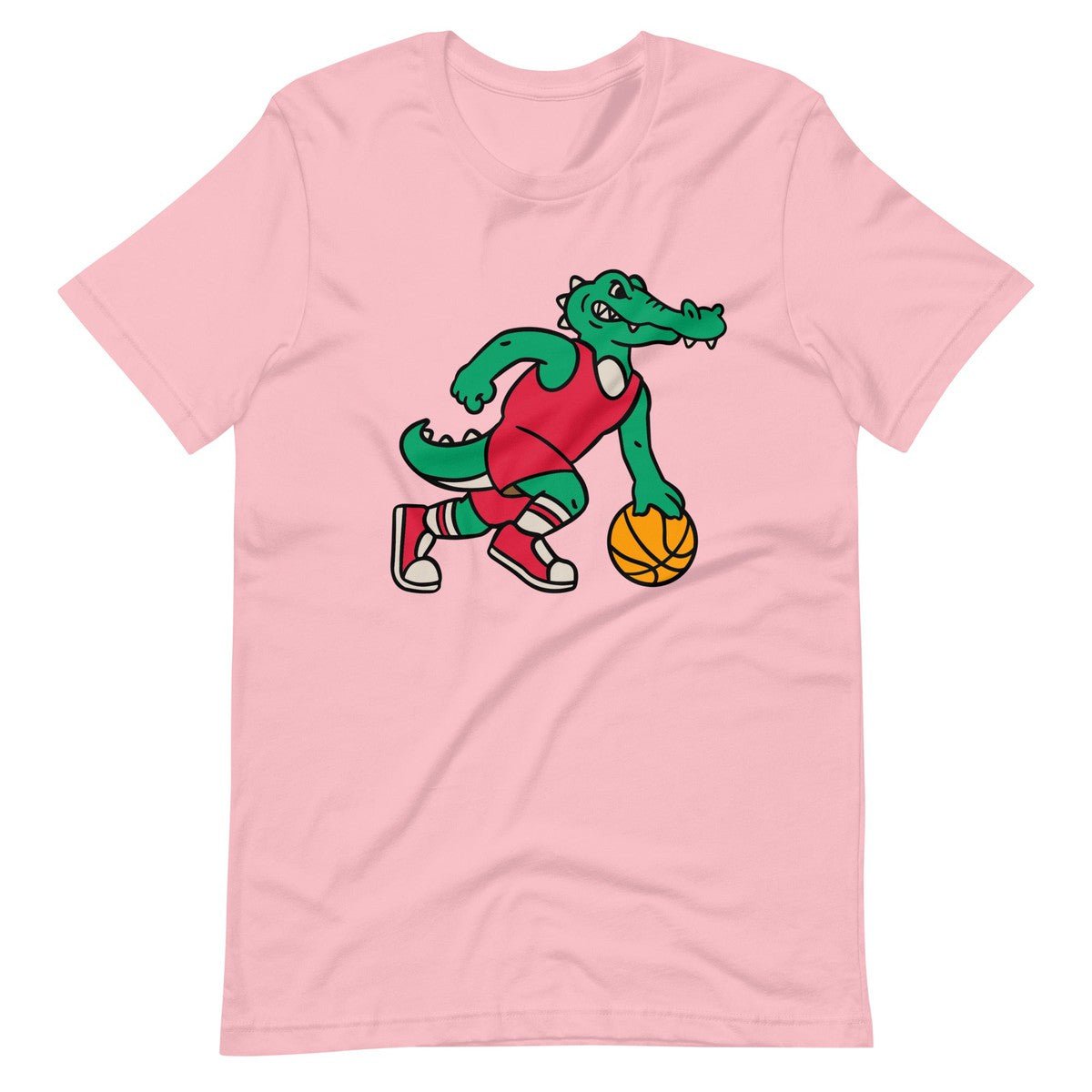 Crocodile Playing Basketball With a Ball Unisex T-shirt