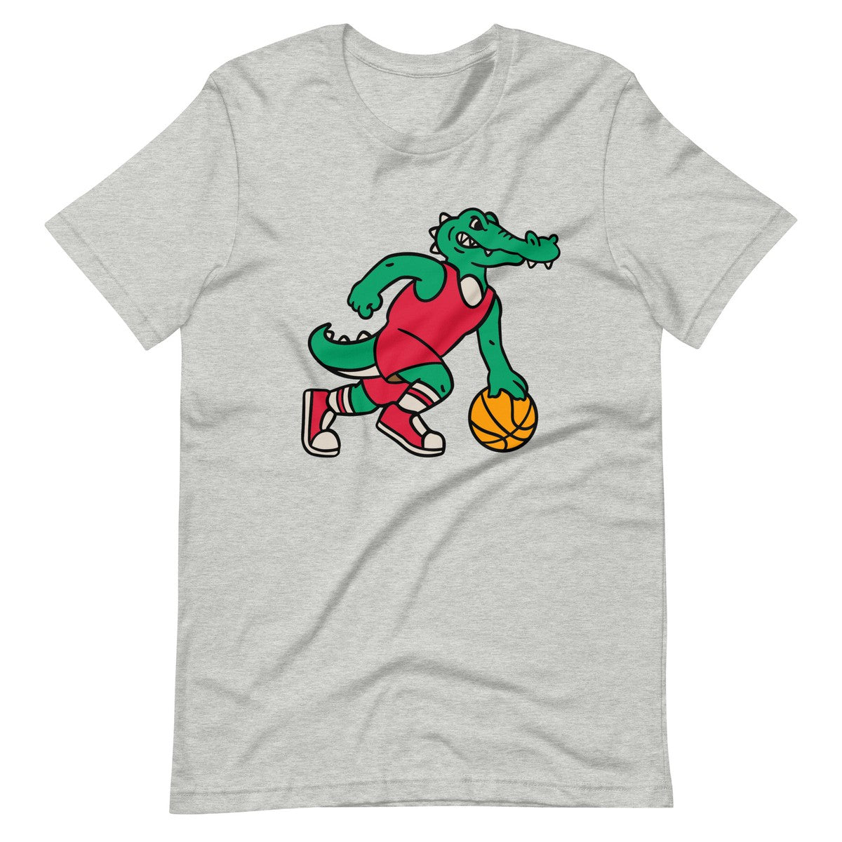 Crocodile Playing Basketball With a Ball Unisex T-shirt