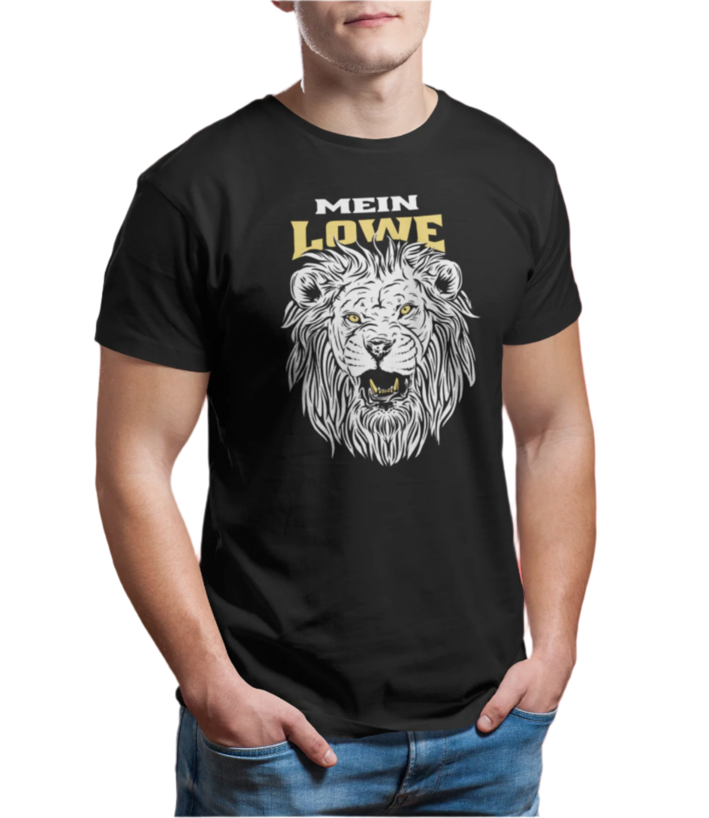 Lion Face German Quote Unisex T-Shirt