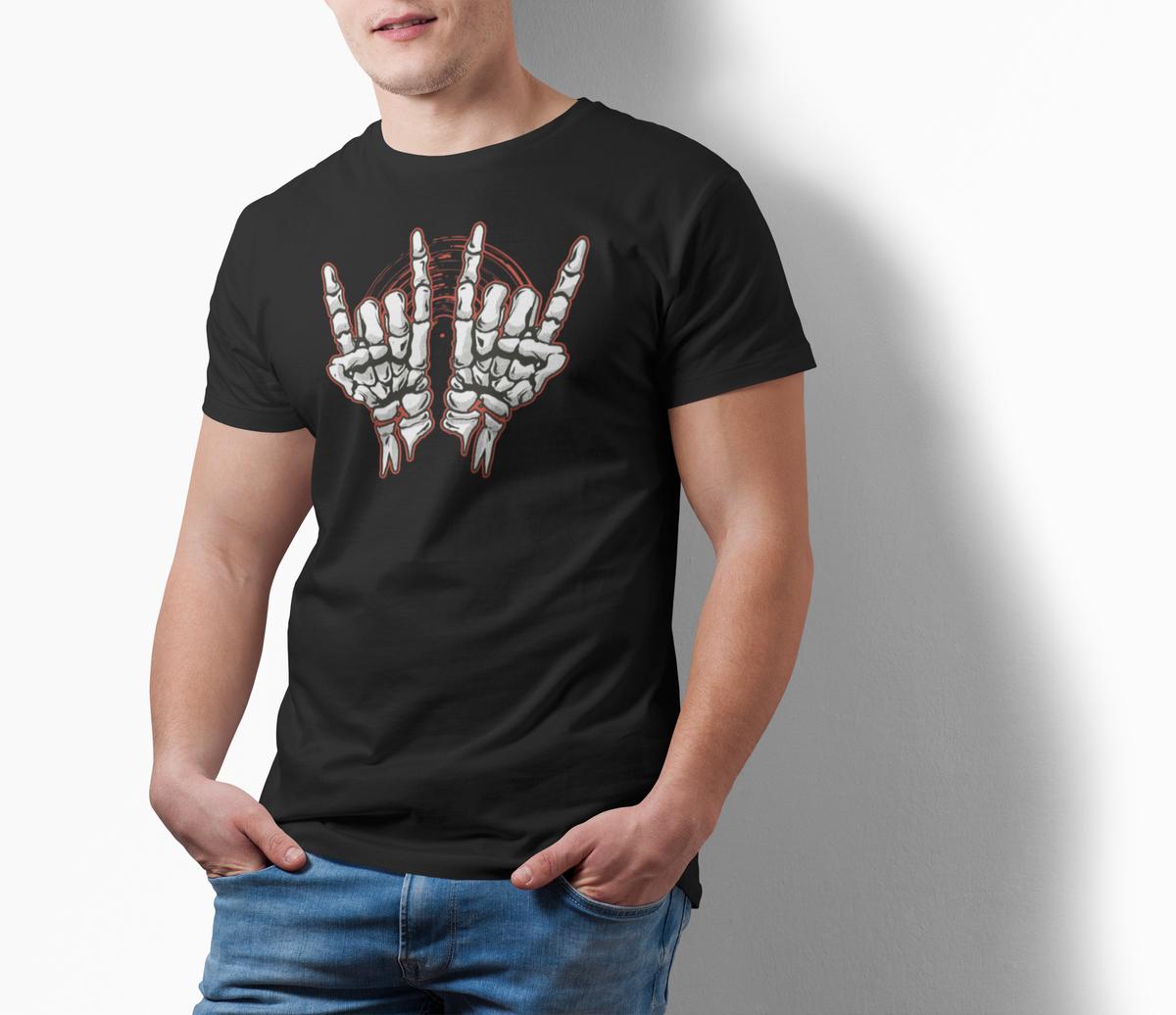 Skeleton Hands Rock and Roll Unisex T-shirt