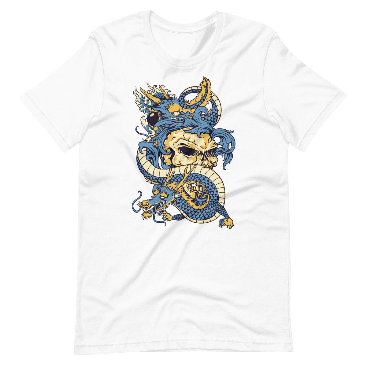 Double Dragons Skull Unisex T-shirt