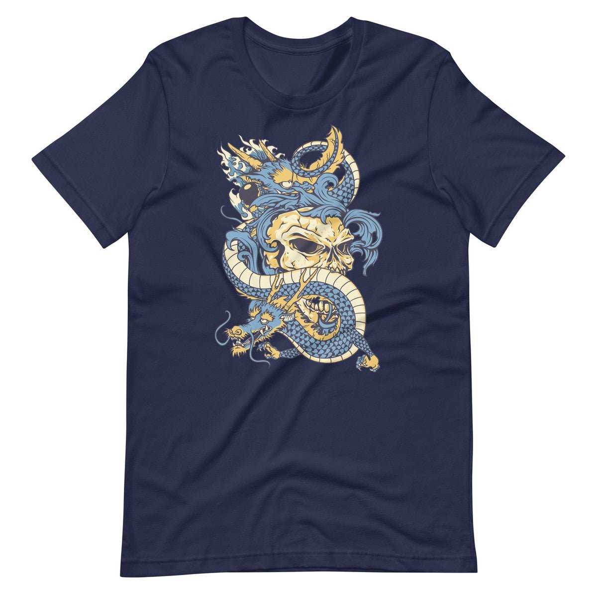 Double Dragons Skull Unisex T-shirt