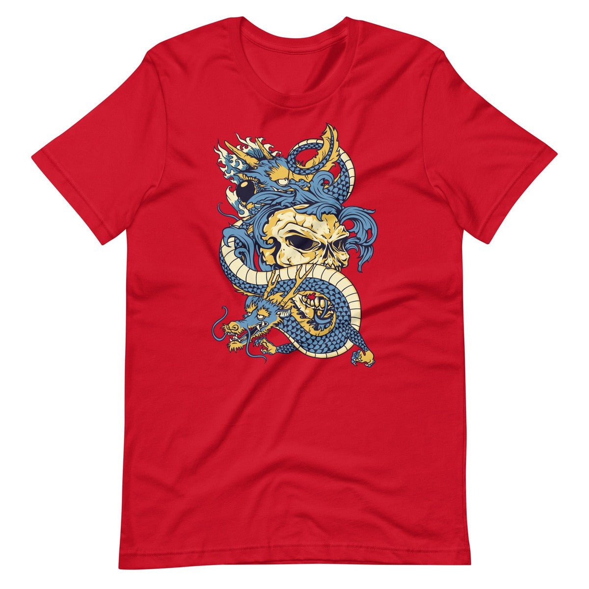 Double Dragons Skull Unisex T-shirt