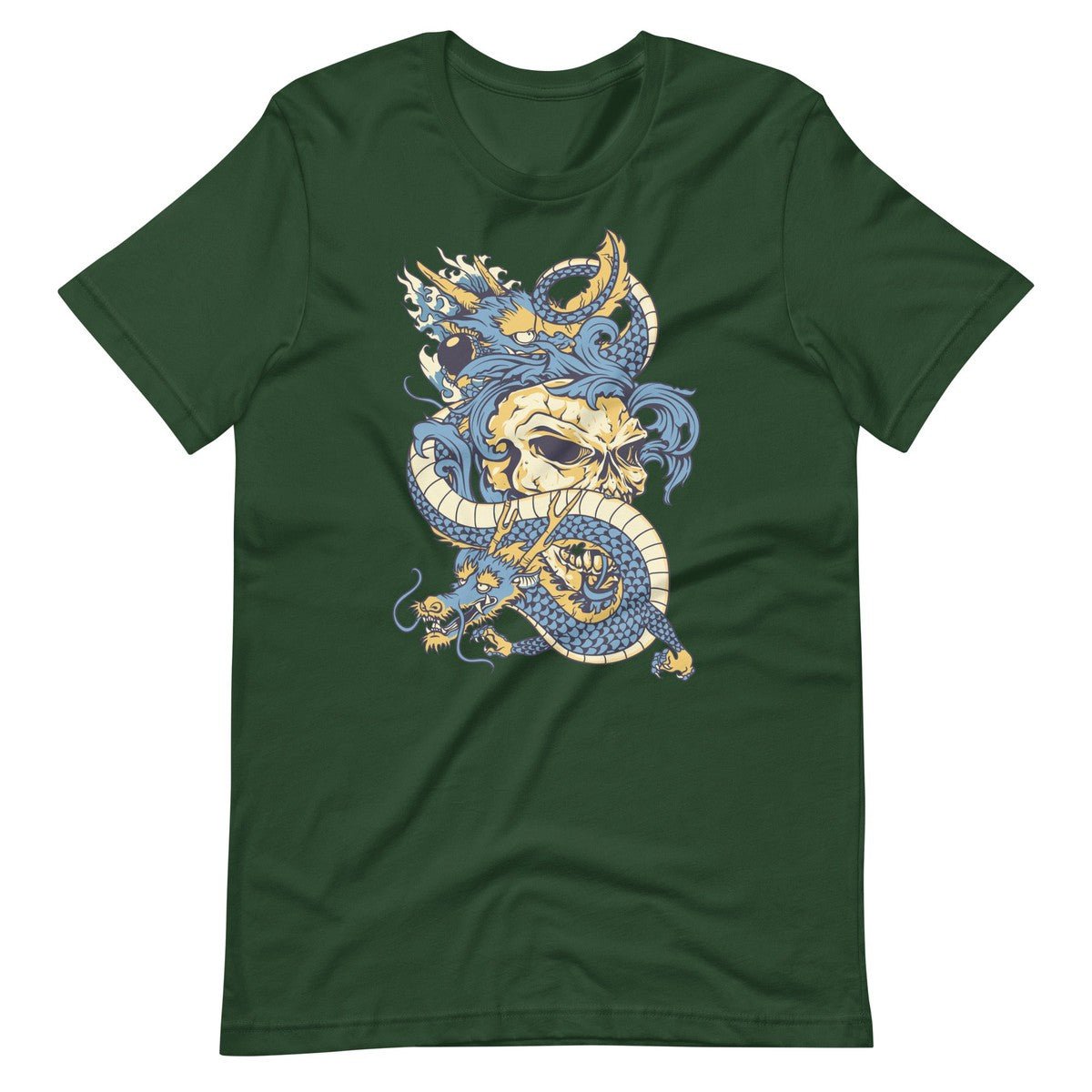 Double Dragons Skull Unisex T-shirt