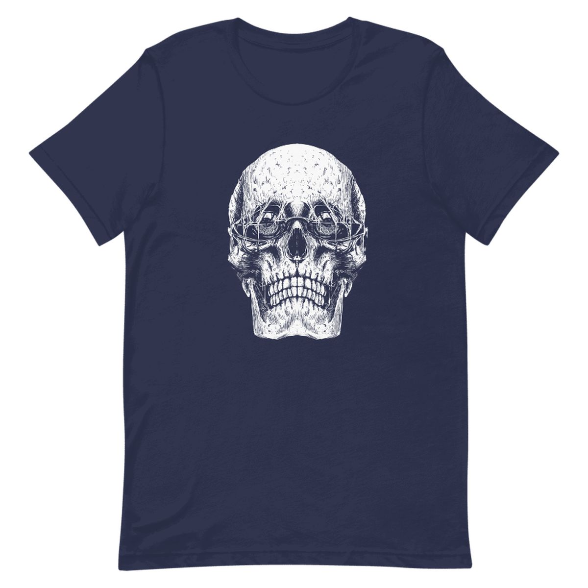 Edgy Skull Design Graphic T-Shirt