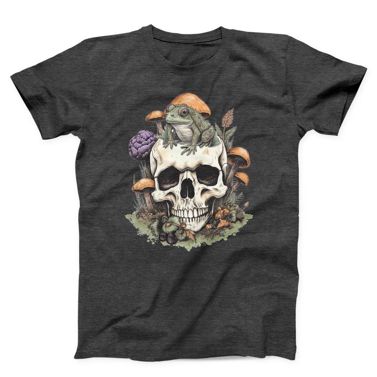 Frog On Skull Cottagecore Unisex T-shirt
