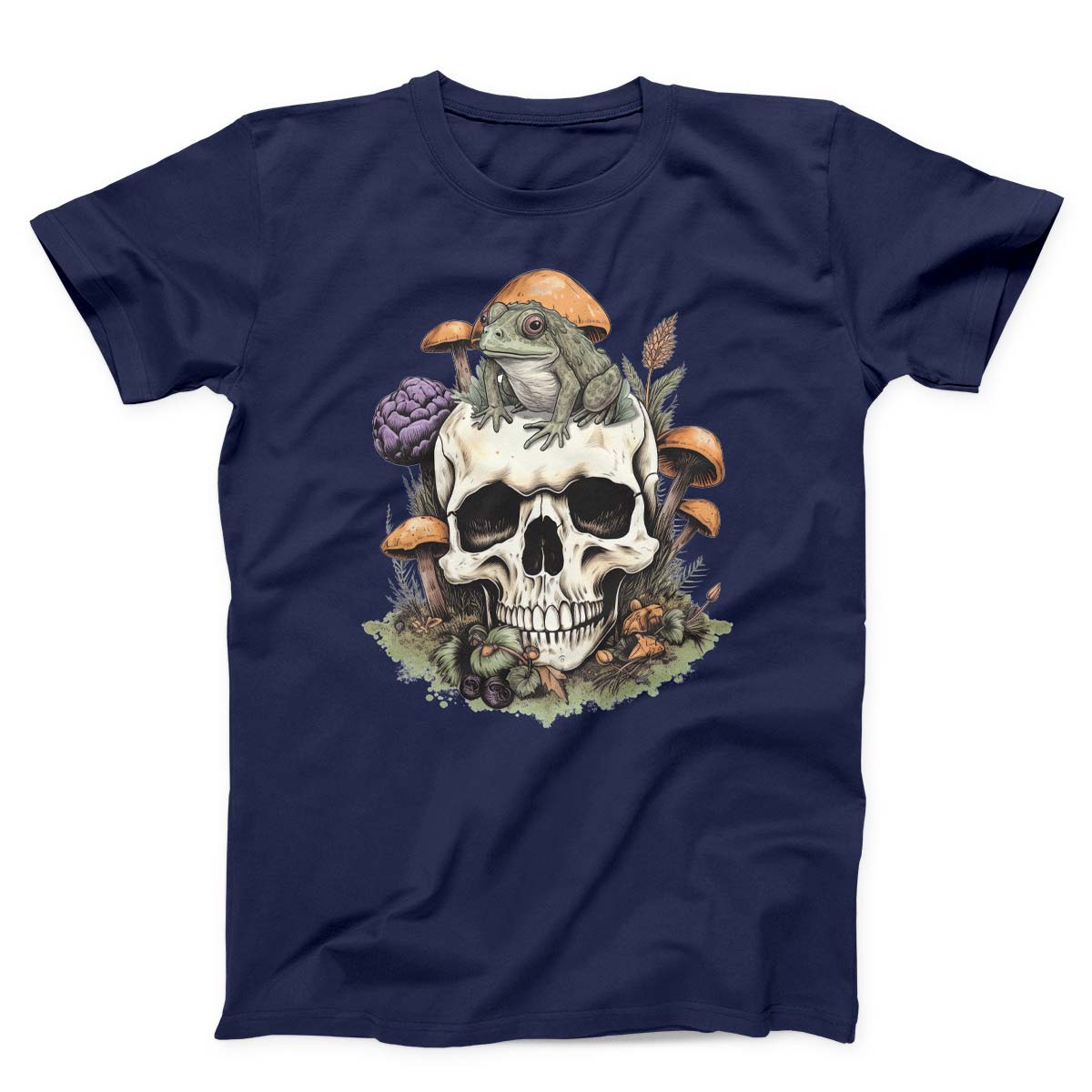 Frog On Skull Cottagecore Unisex T-shirt