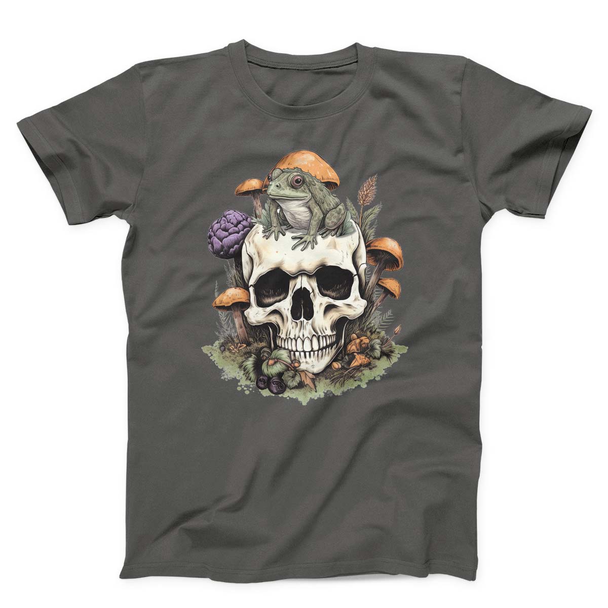 Frog On Skull Cottagecore Unisex T-shirt