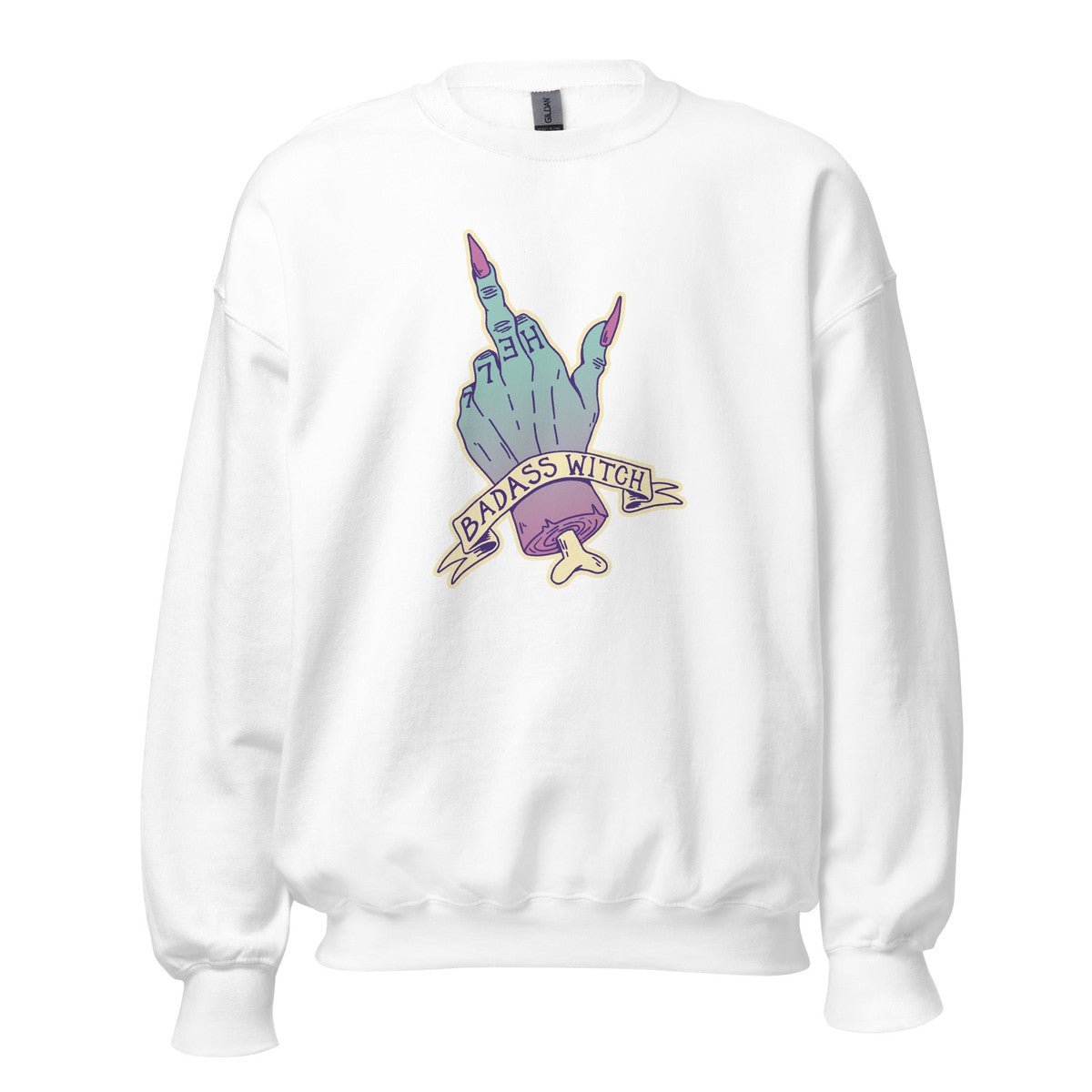 Goth Badass Witch T-shirt Unisex Sweatshirt