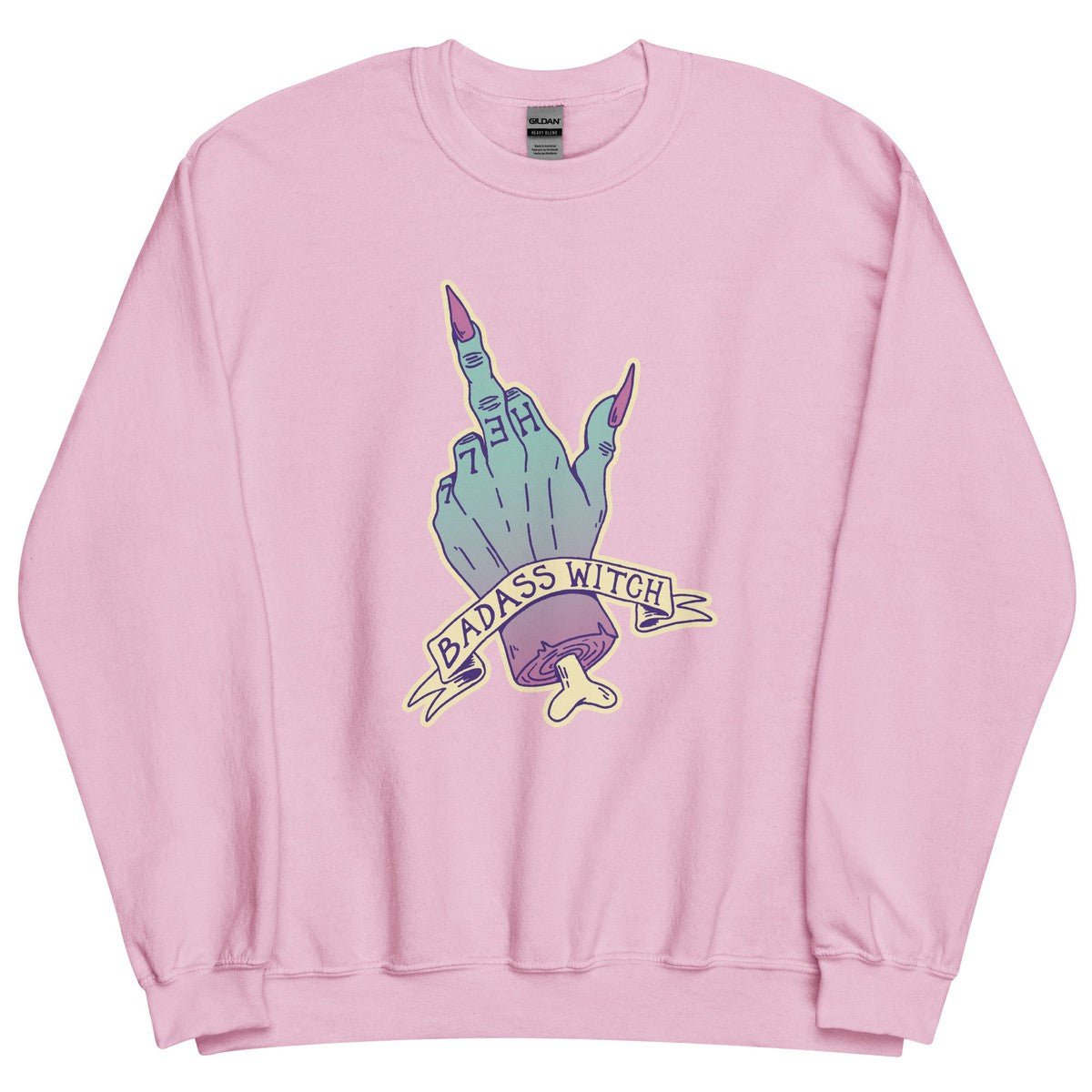 Goth Badass Witch T-shirt Unisex Sweatshirt