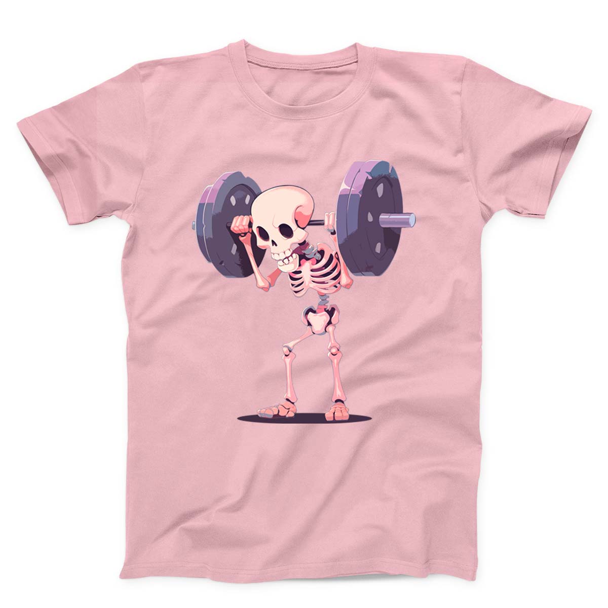 Humorous Weightlifting Skeleton Unisex T-Shirt