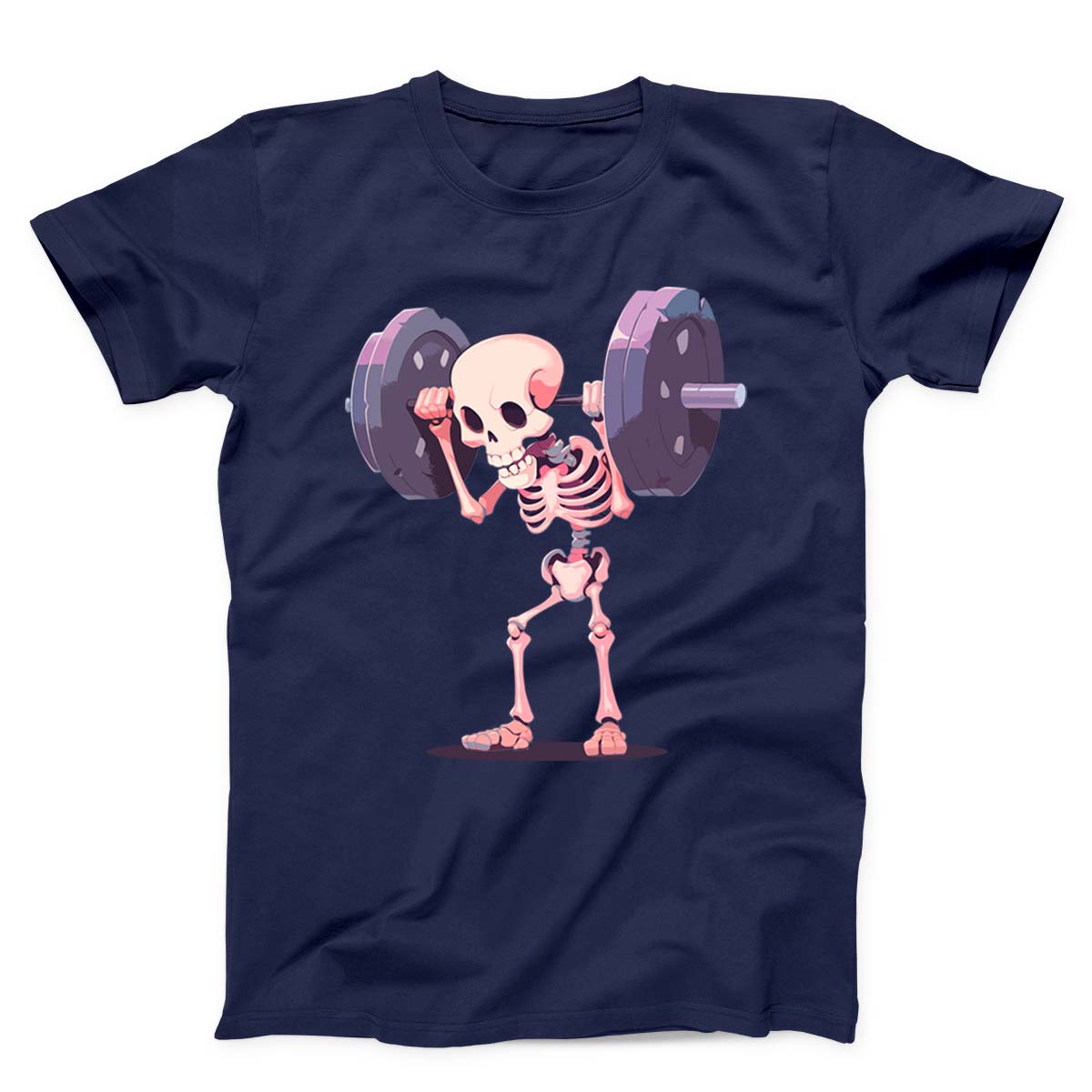 Humorous Weightlifting Skeleton Unisex T-Shirt