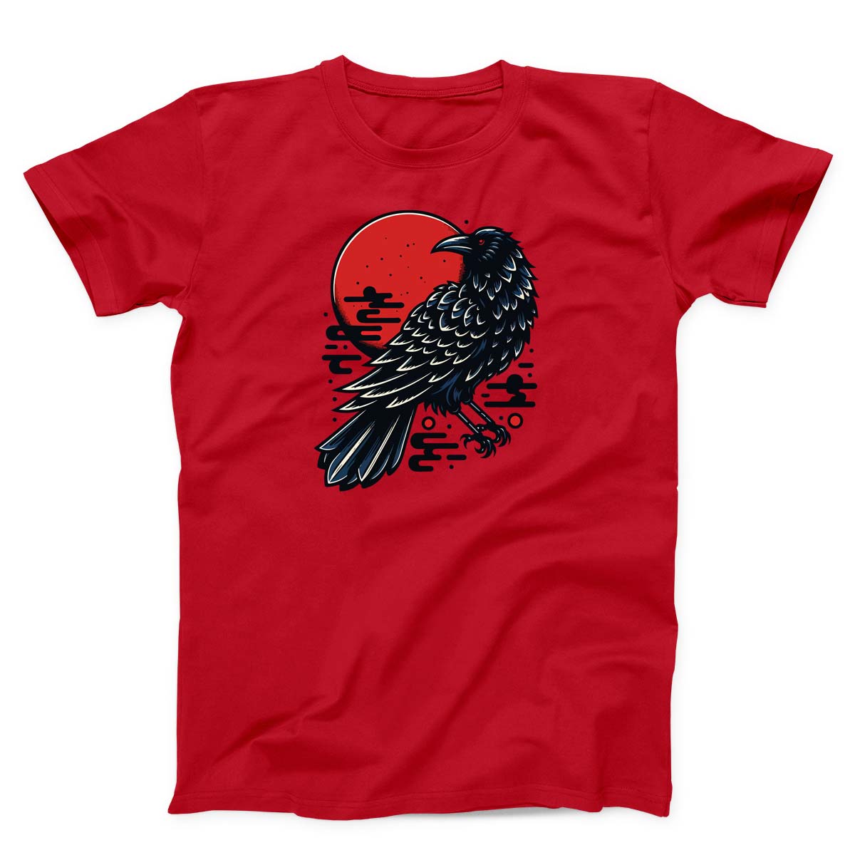 Japanese Style Crow Unisex T-shirt
