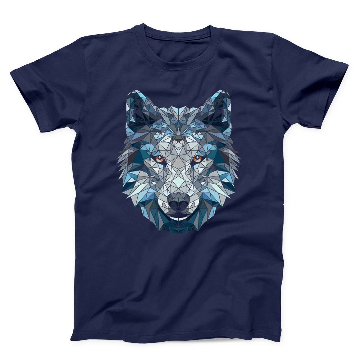 Polygonal White Wolf Unisex T-Shirt