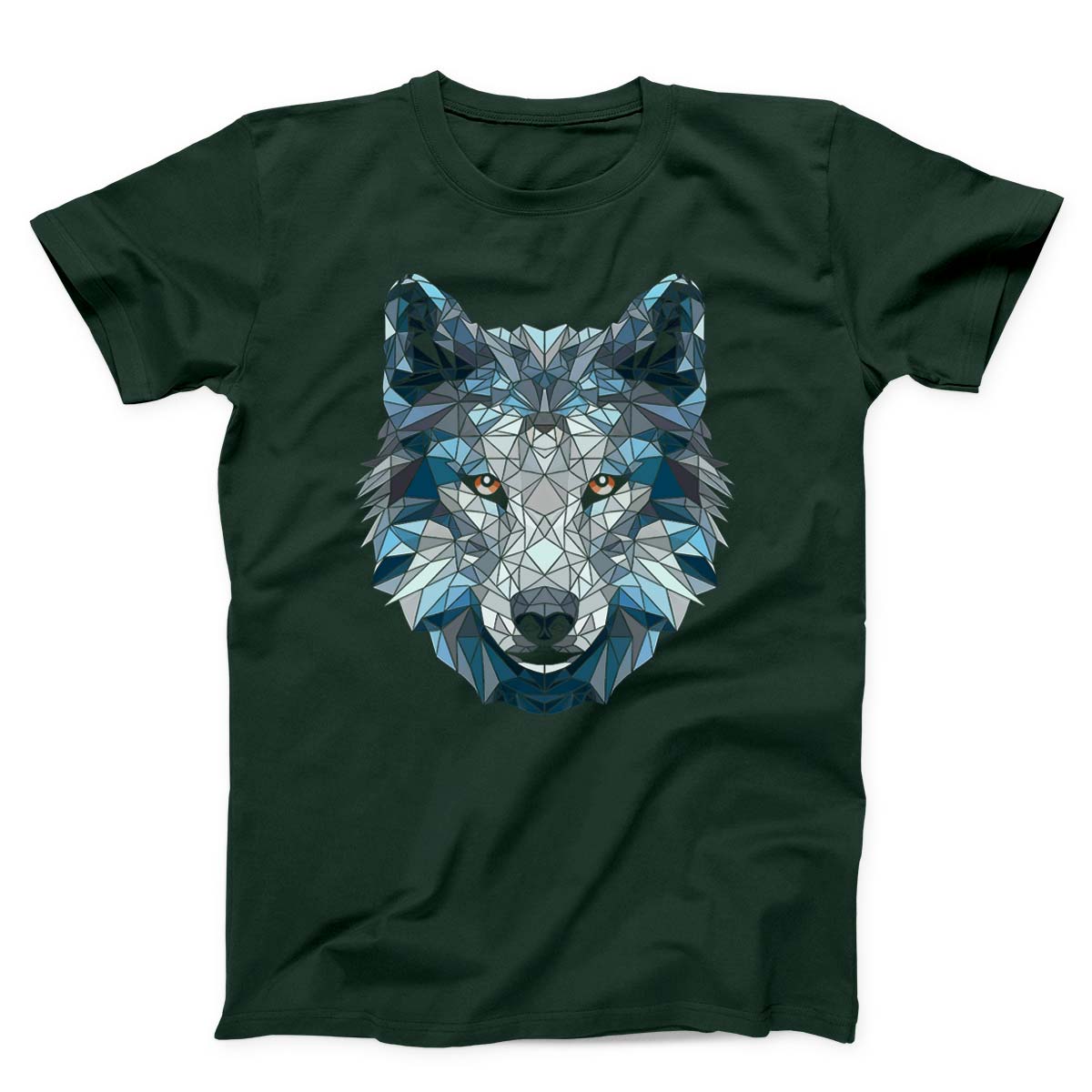 Polygonal White Wolf Unisex T-Shirt