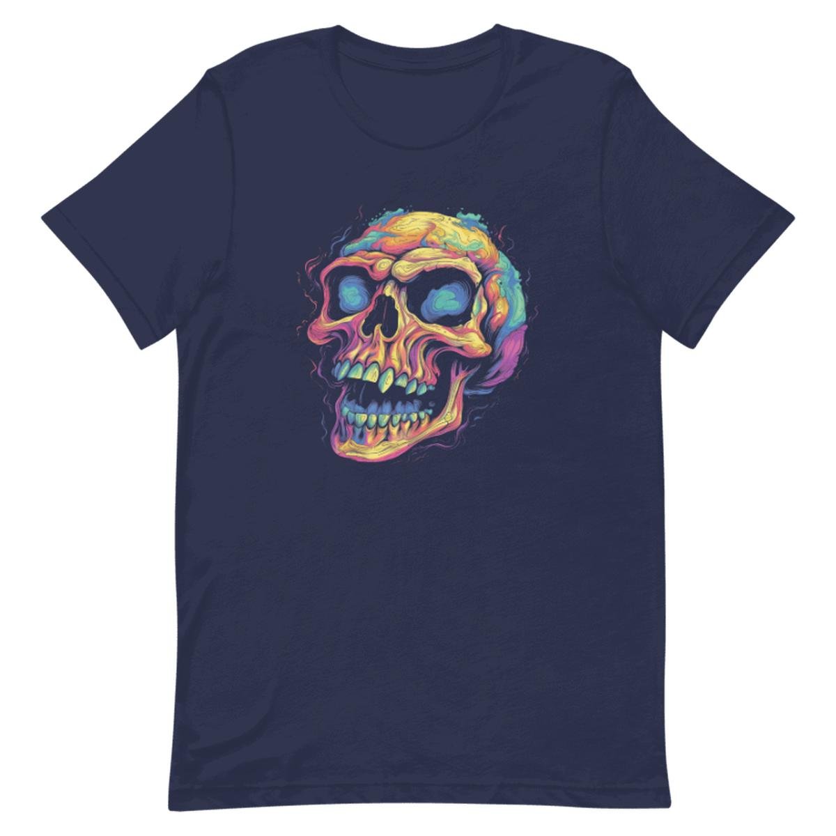 Psychedelic Smiling Skull Unisex T-shirt