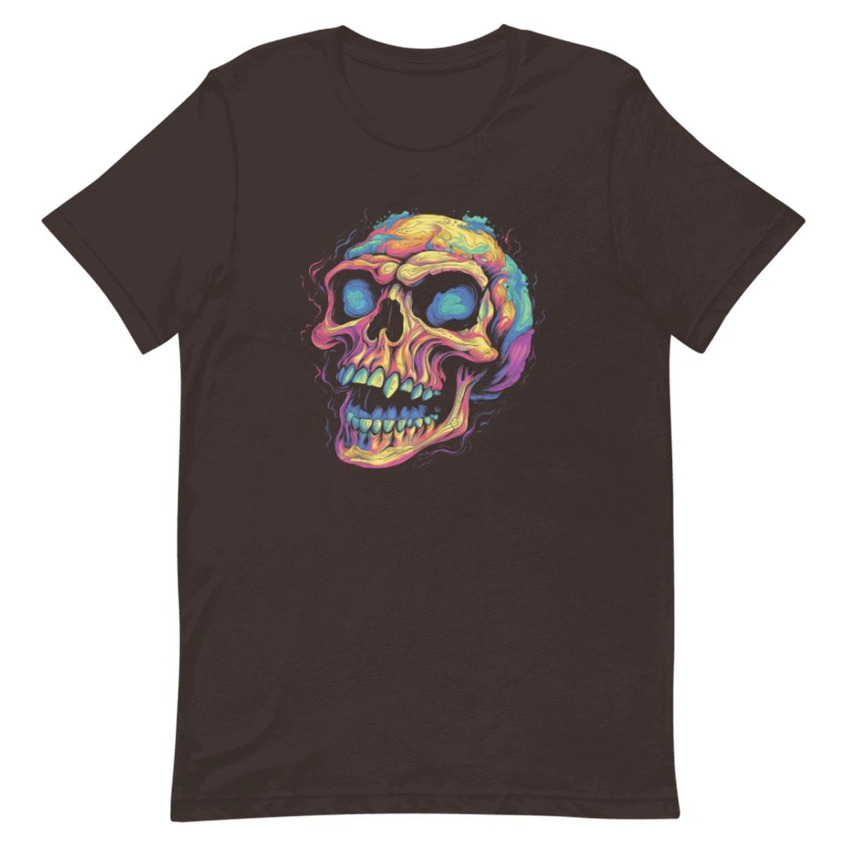 Psychedelic Smiling Skull Unisex T-shirt