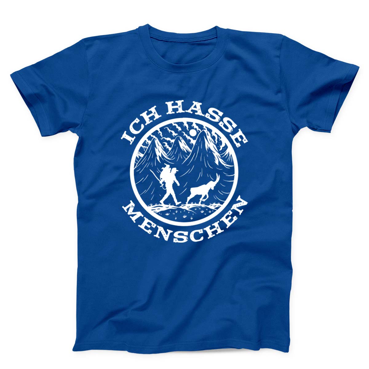 Hiking Man And Goat Unisex T-shirt