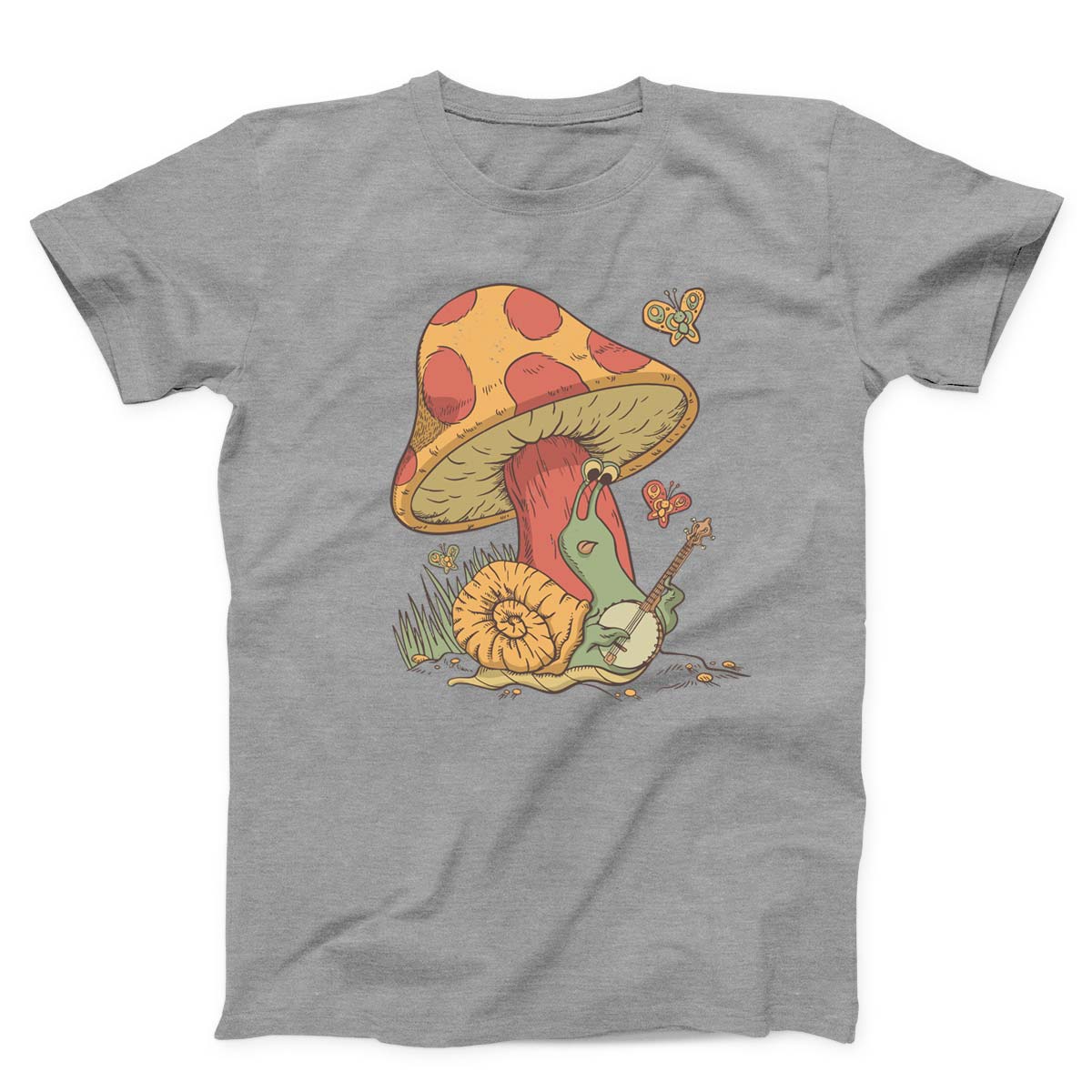 Snail Playing Banjo Unisex T-shirt